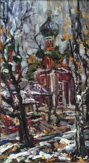 Последний день осени в Переславле, 2014 г, 90х50, холст, масло,