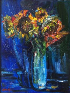 Увядание, 2013, холст, масло, 55х80,