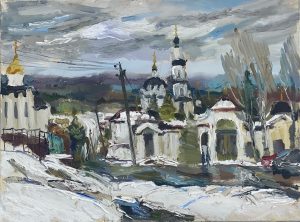 Симонова Ольга, Весенний снег в Малоярославком Свято-Никольском монастыре