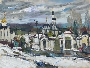 Симонова Ольга, Весенний снег в Малоярославком Свято-Никольском монастыре