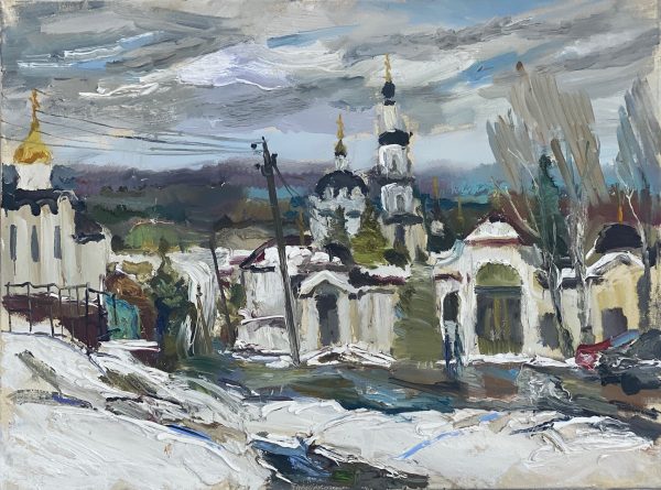 Симонова Ольга, Весенний снег в Малоярославком Свято-Никольском монастыре