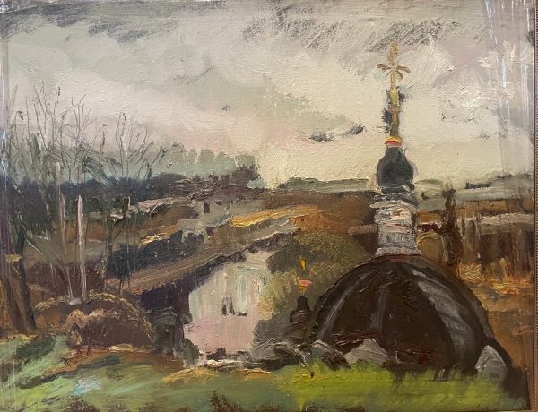Ольга Симонова, Киржач, Первый осенний дождь, 2017 г., 60х80, холст, масло