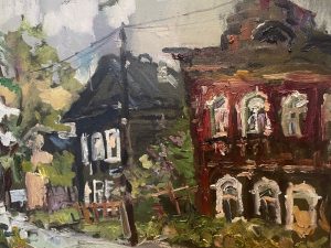Ольга Симонова, Весенний день. Кимры, 2017 ., 70х80, холст, масло