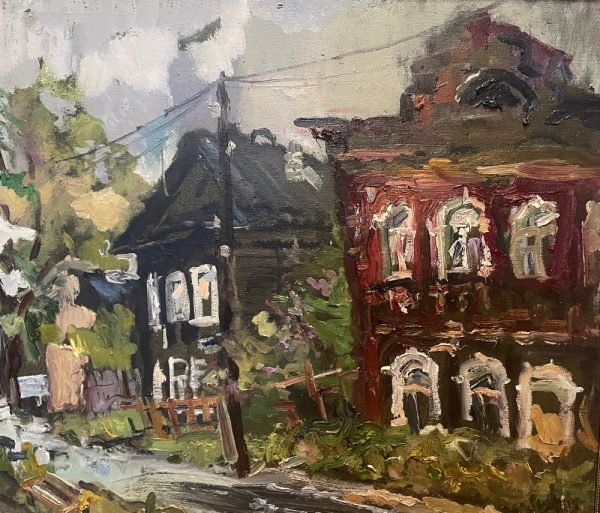Ольга Симонова, Весенний день. Кимры, 2017 ., 70х80, холст, масло