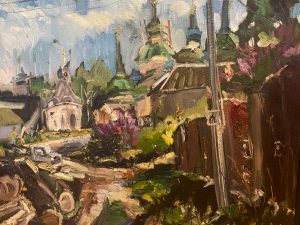 Ольга Симонова, Весна в Старице, 2022 г., 85х95, холст, масло