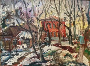 Ольга Симонова, Вечер на Луговой, 2017 г., 65х85, холст, масло