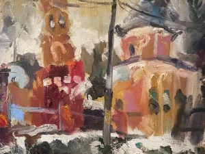 Ольга Симонова, Давидова Пустынь, предзимье, 2019 г., 60х40, холст, масло