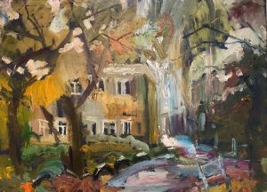 Ольга Симонова, Дождливый день в Кашире, 2016 г., 60х80, холст, масло