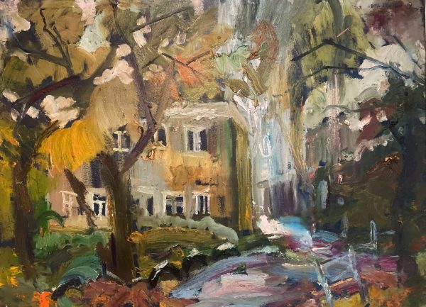 Ольга Симонова, Дождливый день в Кашире, 2016 г., 60х80, холст, масло