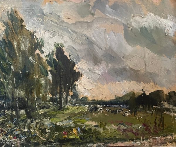 Ольга Симонова, На лугу, 2018 г., 45х65, холст, масло
