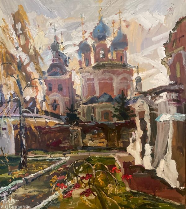 Ольга Симонова, Последние минуты уходящего дня... Серпухов, 2018 г., 80х70, холст, масло