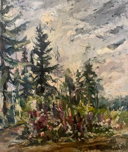 Ольга Симонова, Придорожные травы, 2018 г., 70х60, холст, масло