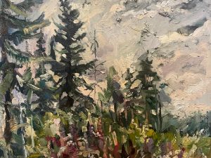 Ольга Симонова, Придорожные травы, 2018 г., 70х60, холст, масло