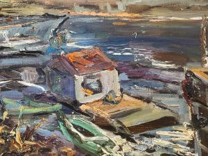 Ольга Симонова, Причал, 2014 г., 35х50, холст, масло