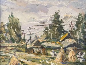 Ольга Симонова, Серебряный день, 2015 г., 20х20, холст, масло
