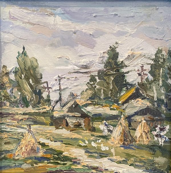 Ольга Симонова, Серебряный день, 2015 г., 20х20, холст, масло