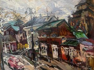 Ольга Симонова, Старинная калачная, г. Коломна, 2018, 70х80, холст, маcло