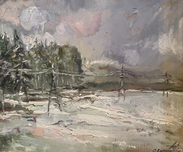 Ольга Симонова, Январская акварель, 2018г., 50х60, холст, масло