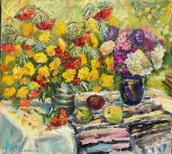 Ольга Симонова, Краски осени, 80х90, холст, масло, 2025 г.