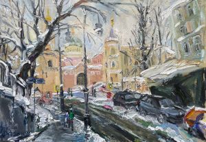 Ольга Симонова, Старосадский переулок, 60х85, холст, масло, 2026 г.