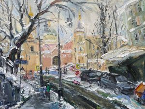 Ольга Симонова, Старосадский переулок, 60х85, холст, масло, 2026 г.